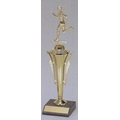 Spectrum Series Trophy w/ Top Figure on Gold Fluted Base (12 1/4")